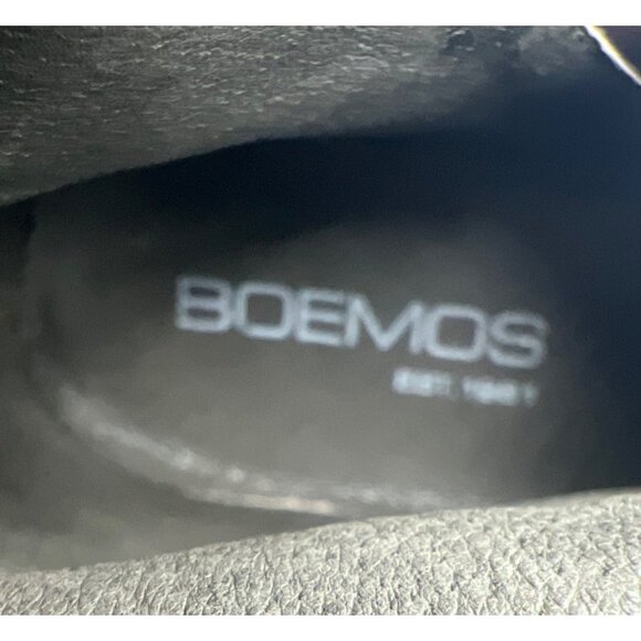 Boemos Women's Dark Brown Leather Knee-High Riding Boots Size 7.5 - Picture 9 of 10